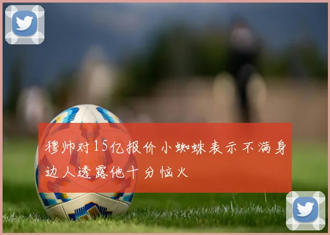 穆帅对15亿报价小蜘蛛表示不满身边人透露他十分恼火